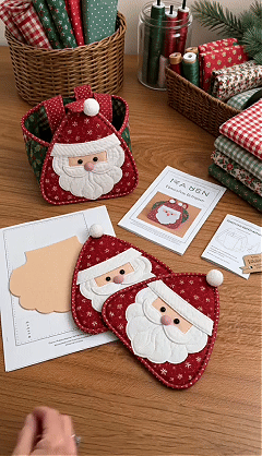 🎄 Christmas Quilted Carry Basket-Choose DIY Kit or Finished Basket for ultimate holiday cheer! ✨🧵