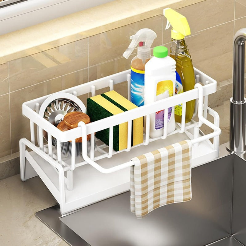 🧽Eradicate the mess of wet sponges in the sink once and for all! 🛑Multifunctional sink organize
