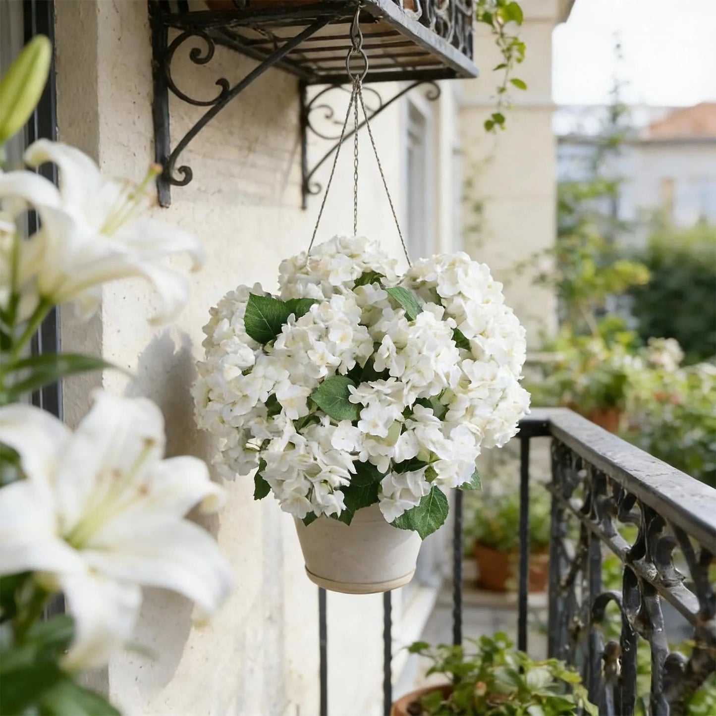 🌼Artificial hydrangeas for outdoors – UV-resistant, waterproof, and windproof💐🌸