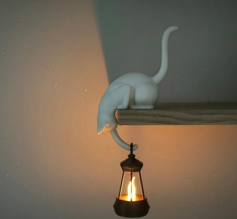🐈Creative Black Cat Tail Key Holder Hanging Hook For Home Decoration