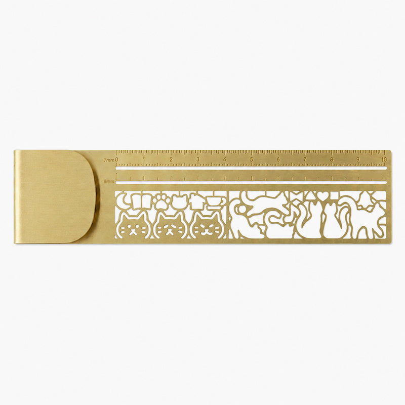🐱 The Ultimate Elegant 2-in-1 Tool For Bookworms! ✨Cat Template Multi-functional Bookmark Ruler