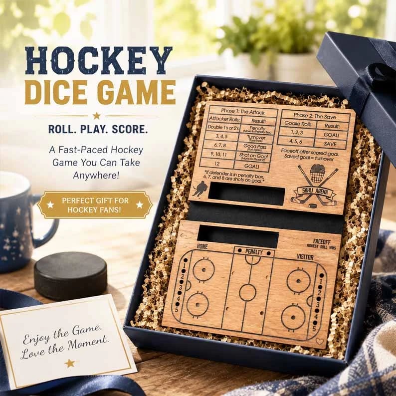 🎁Last Day 50% OFF 🏒Step up to the rink and let the good times roll🎲 Hockey Dice Game