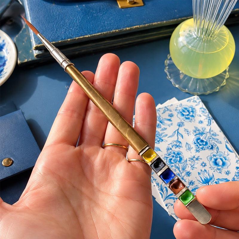 π¨ Portable Watercolour Paintbrush and Colours Set β All-in-One Design to Carry Inspiration Everywhere