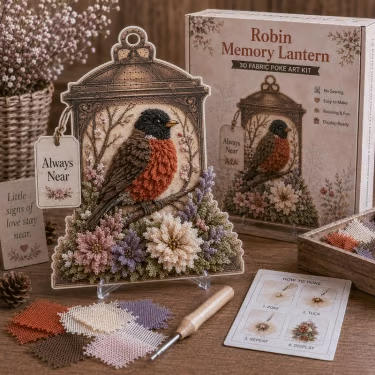 🕊️3D Fabric Memory Lantern Kit – Craft a Heartfelt Keepsake of Everlasting Love! ❤️✨