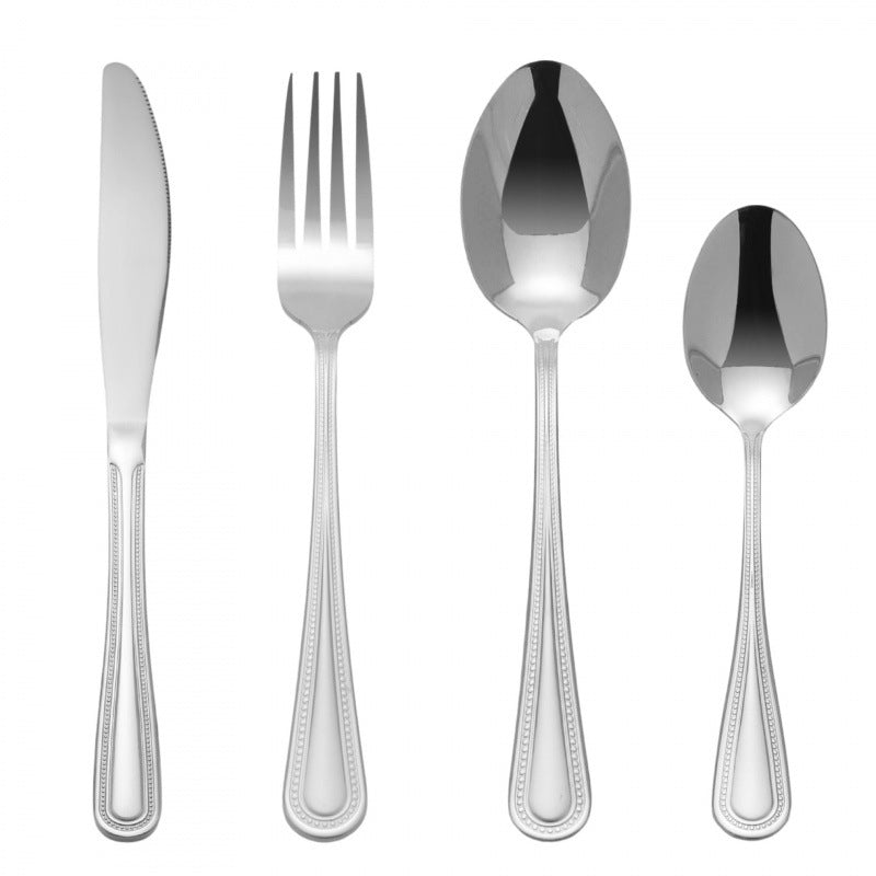 🍽️✨ 4-Piece Stainless Steel Cutlery Set--elegant dining for everyday and special occasions