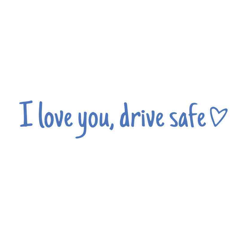 💖“I Love You Drive Safe“ mirror stickers