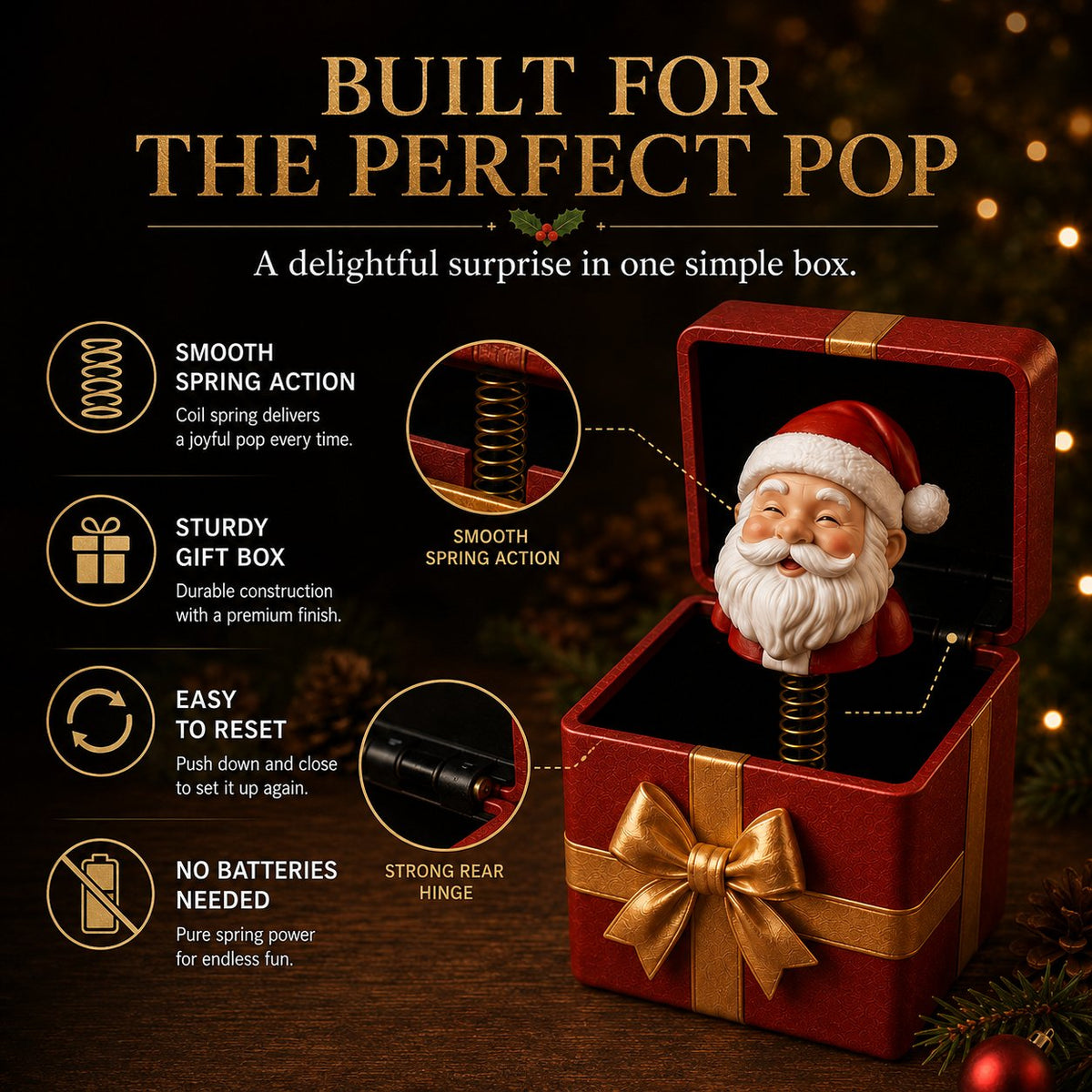 🎁🎄 Christmas Magic Pop-Up Gift Box — lift the lid, and Christmas jumps out
