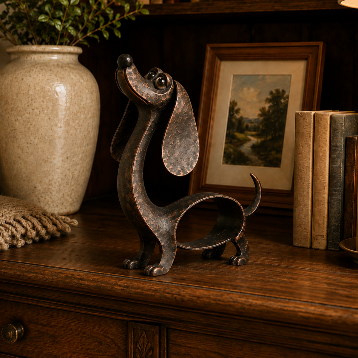 🐾Rustic Dachshund Metal Sculpture