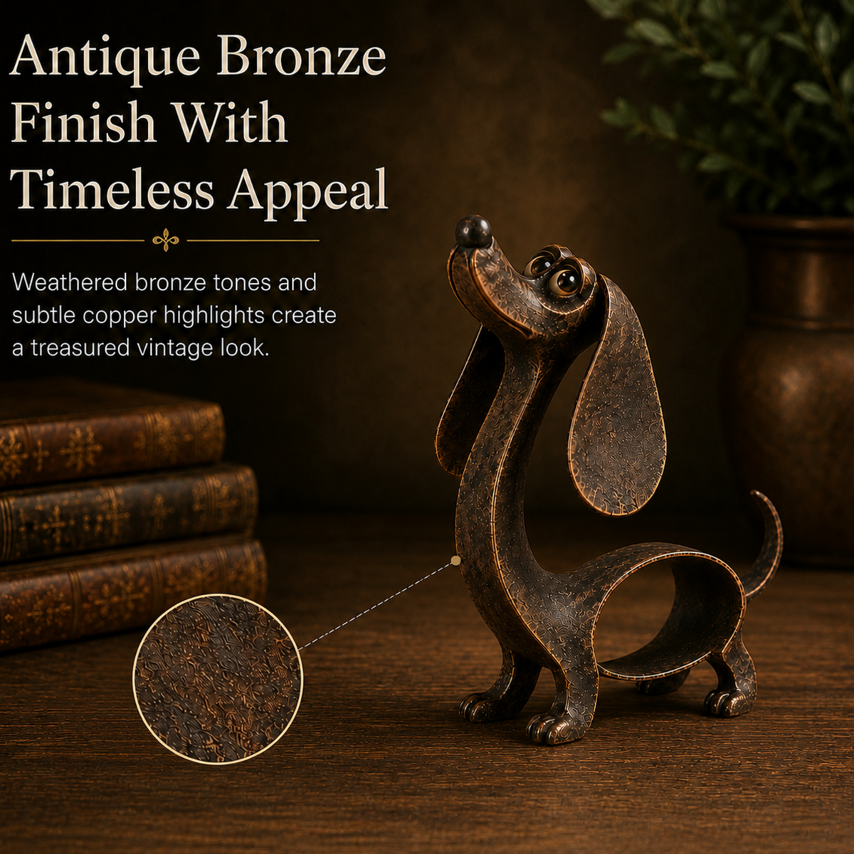 🐾Rustic Dachshund Metal Sculpture
