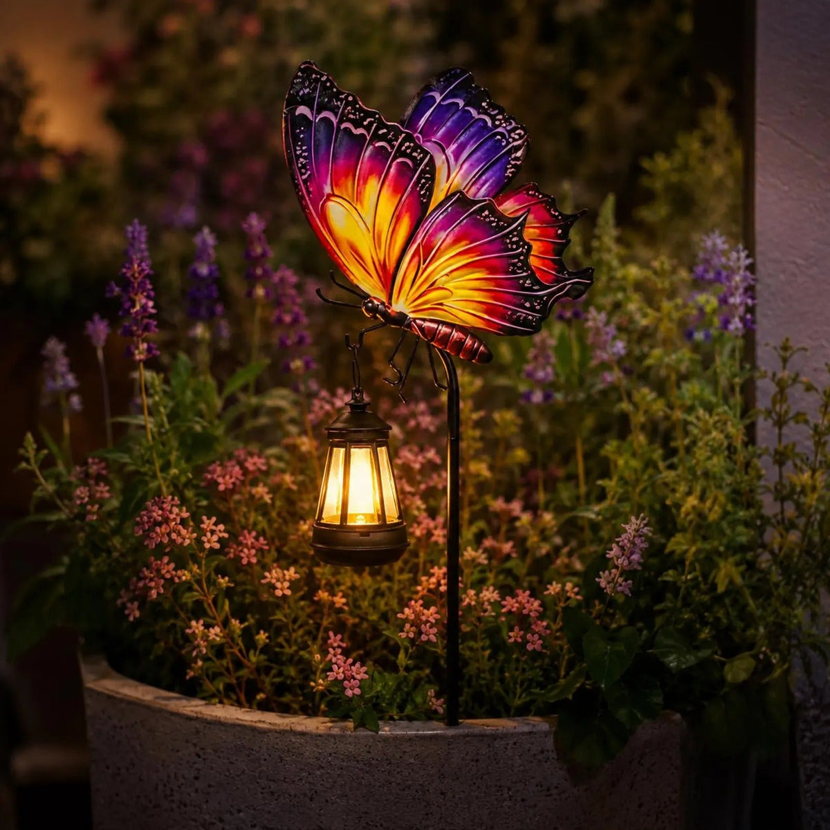 🦋☀️ Solar Butterfly Garden Light--colourful by day, warm glow by night
