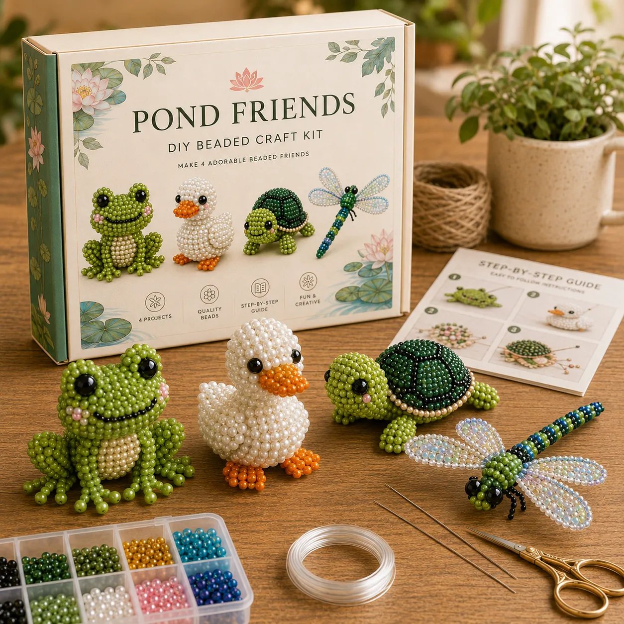 🐦Your New Favorite Cozy Hobby Is Here! ✨ Tiny 3D Beaded Animal DIY Kit