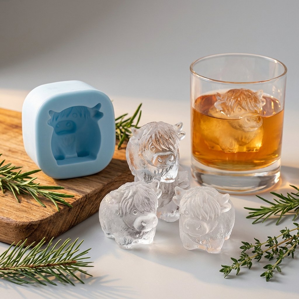 🎁Buy 1 Get 1 Free🐮Meet your new favourite drinking buddy! -- Mini Highland Cow Ice Cube Mold