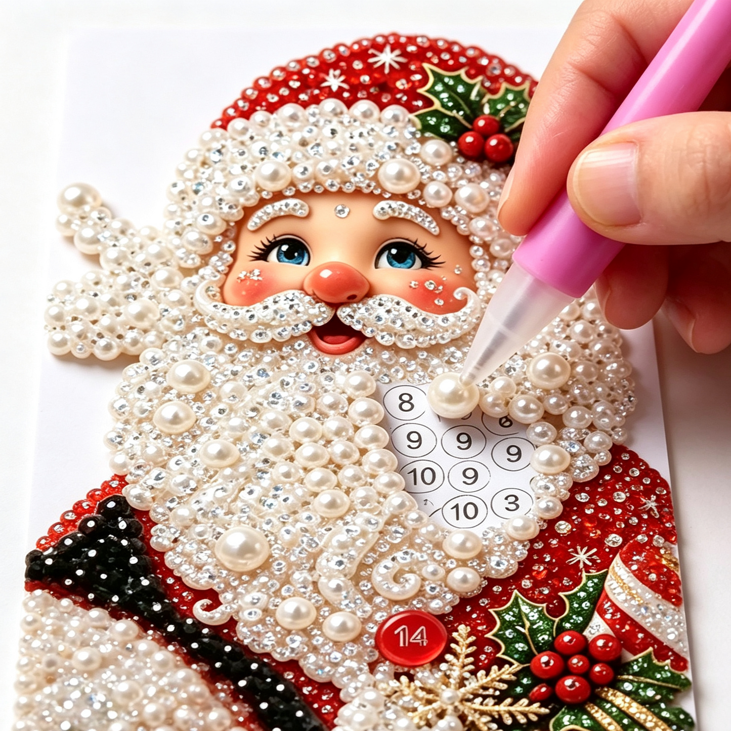 ✨ Christmas Wooden House 3D Diamond Art DIY Kit — Craft Your Own Sparkling Holiday Display! 🎄✨