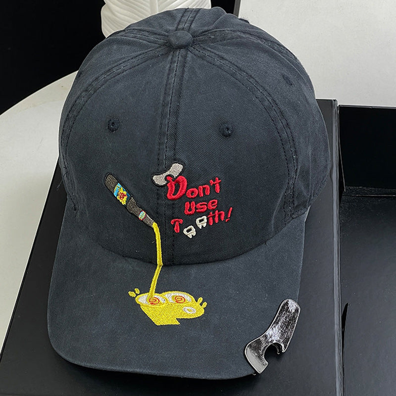 🧢 🍺Adjustable Outdoor Sun Hat-Built--In Bottle Opener Baseball Cap