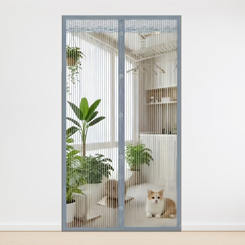🦟 Keep pests out—installs in 2 minutes! The magnetic mesh door curtain! 🚪 Walk right in—it closes automatically! ✨
