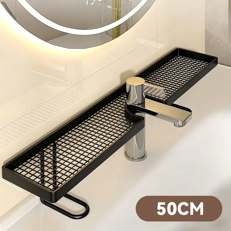 🚿Order and elegance on your sink✨Multifunctional metal container for the bathroom