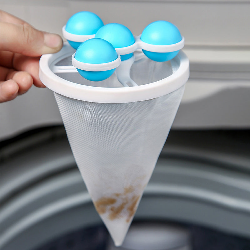 🔥BUY 1 - GET 2 FREE! ✨ Washing Machine Filter Bag - Catches Pet Hair, Prevents Tangles, Reusable 🧼🐾