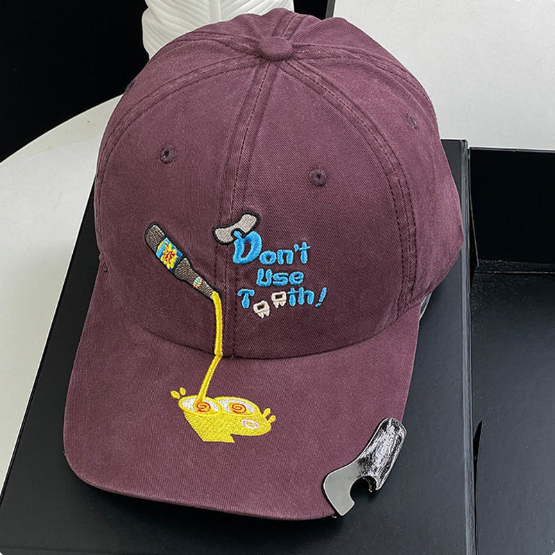 🧢 🍺Adjustable Outdoor Sun Hat-Built--In Bottle Opener Baseball Cap