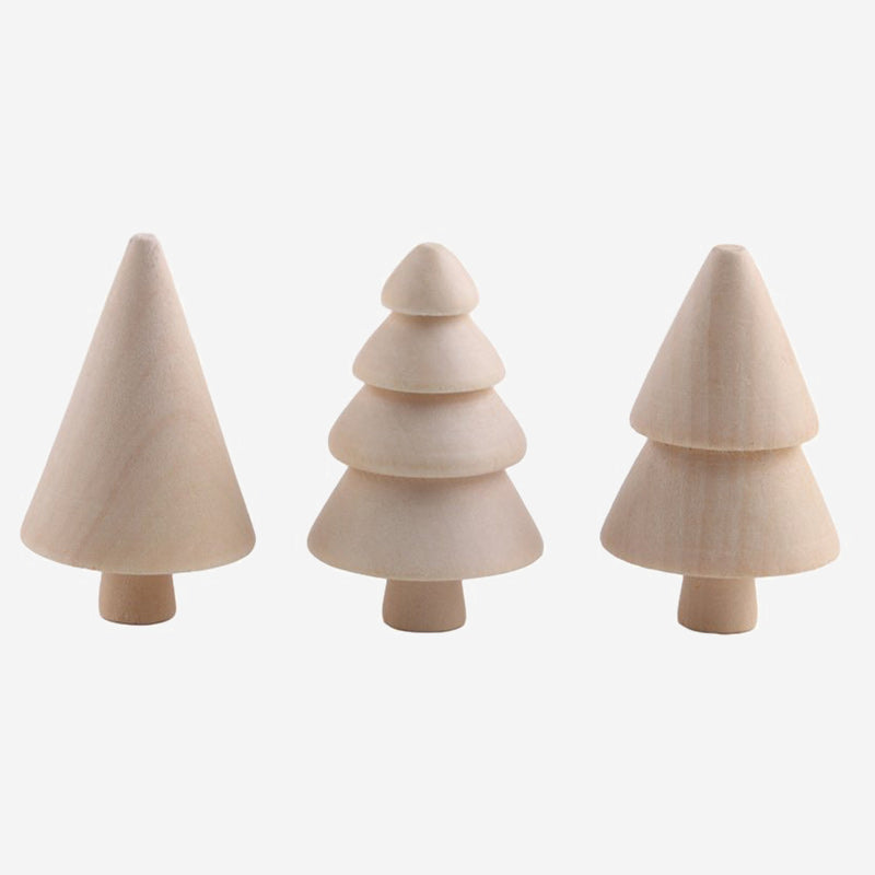 🎄🎨 DIY Wooden Christmas Tree Set — Color Your Christmas Your Way