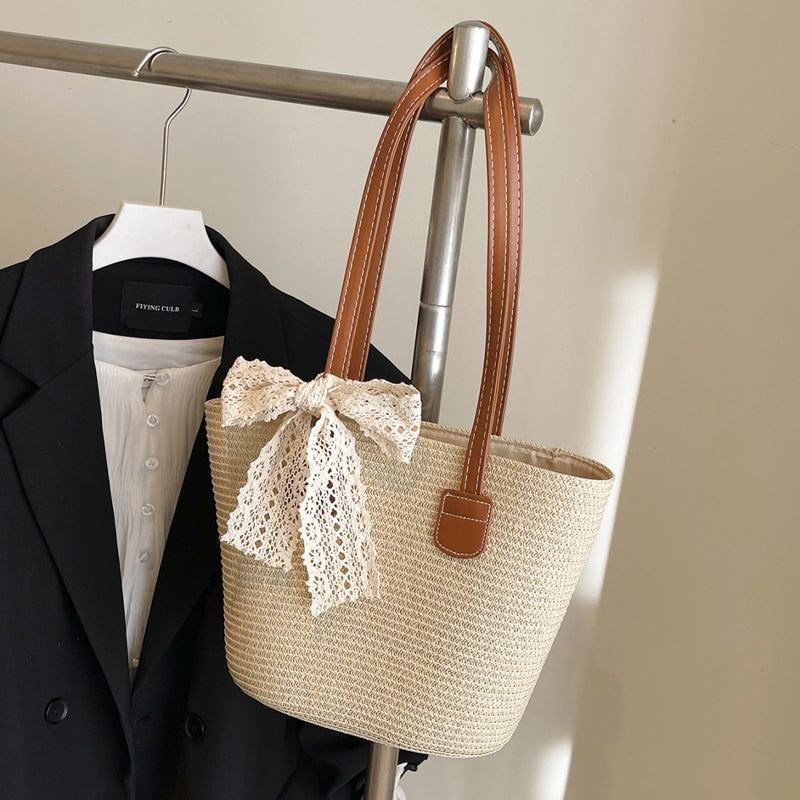 ☀️Timeless summer elegance, naturally woven--Boho Handwoven Summer Tote🌊
