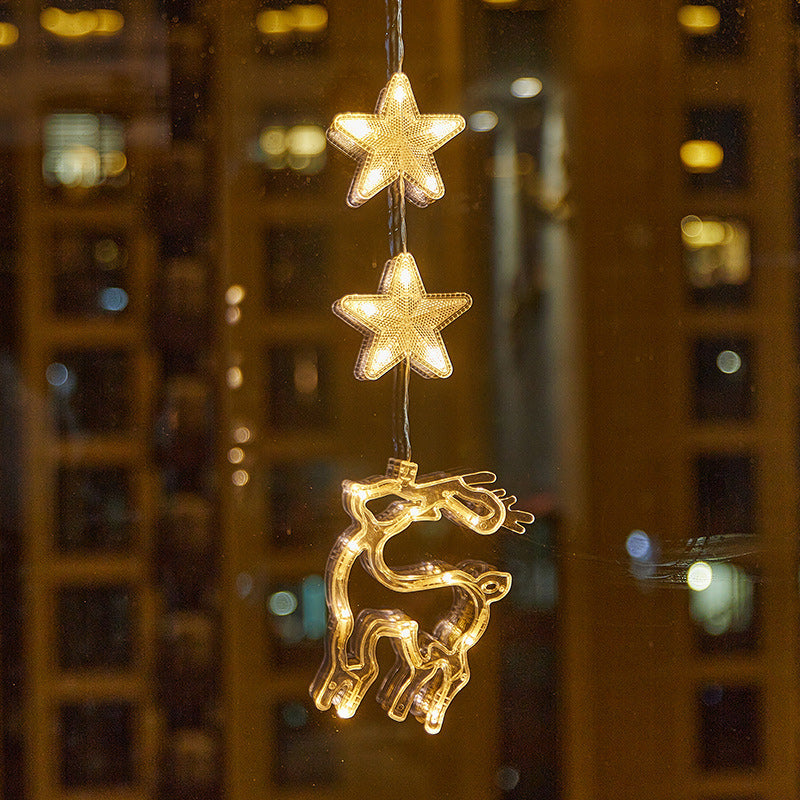 ✨❄️Christmas LED Suction Cup Window Lights – Cordless & Damage-Free Holiday Glow