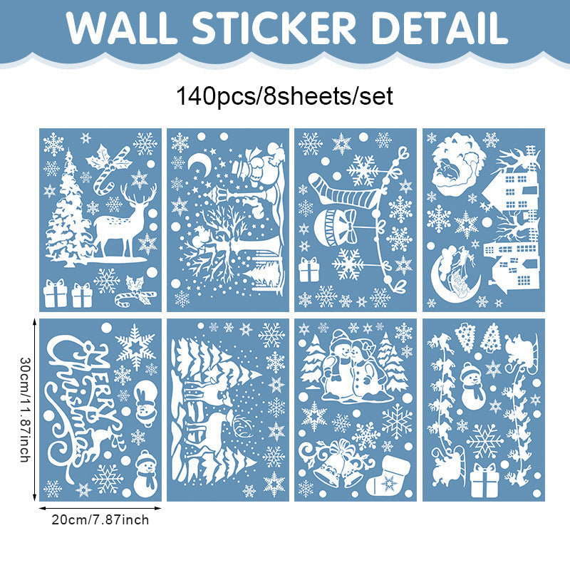 ❄️ Christmas Village Window Decals – A Touch of Holiday Magic for Bare Glass