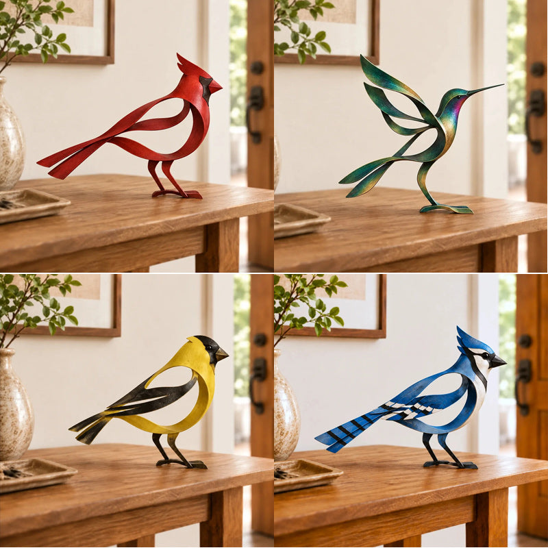 🕊️✨ Metal Bird Sculpture--a flowing silhouette that lifts any corner