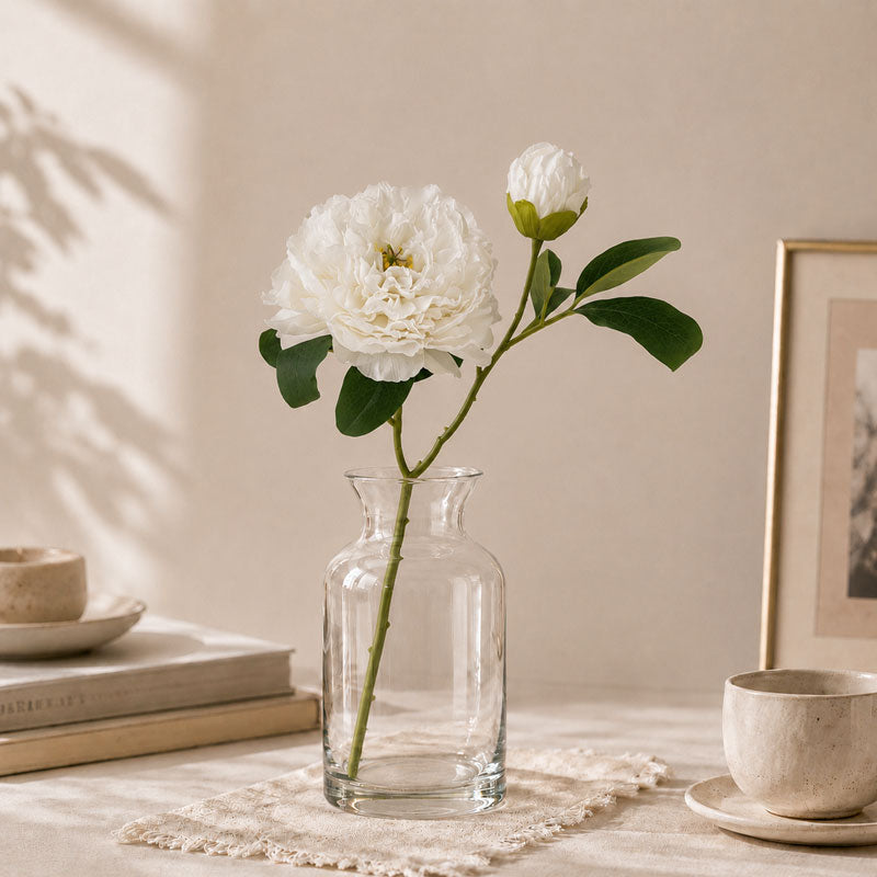 🌸 Artificial Peony Flowers Foil Edges - High-Quality Home Decor