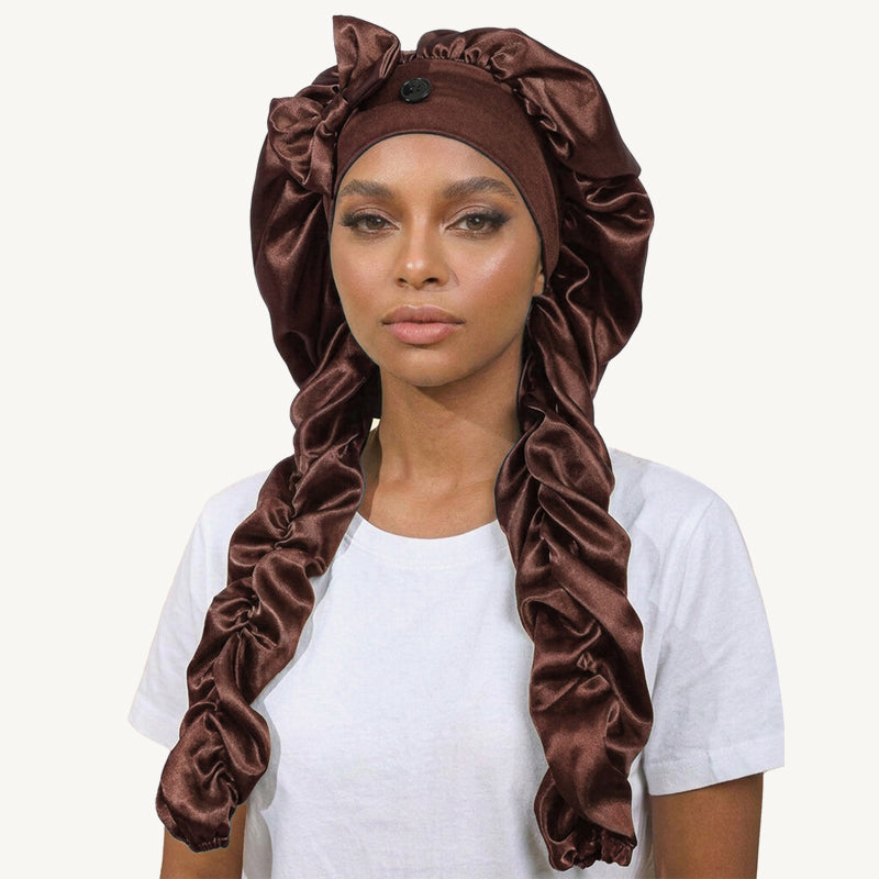 ✨Silk Sleeping Cap | ❤️Say goodbye to tangled hair and enjoy a long-lasting, luxurious sleep!