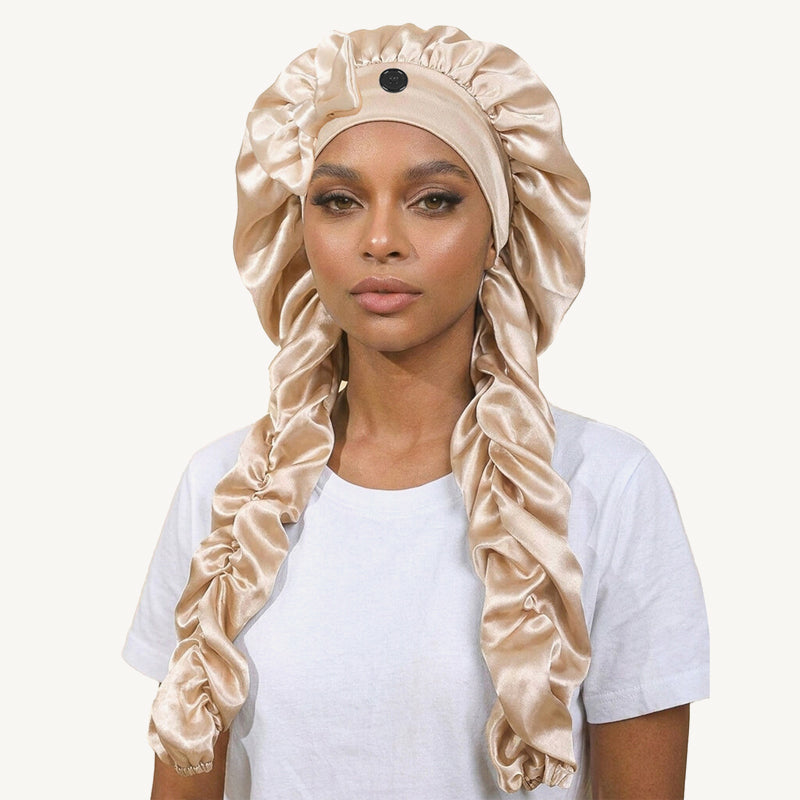 ✨Silk Sleeping Cap | ❤️Say goodbye to tangled hair and enjoy a long-lasting, luxurious sleep!