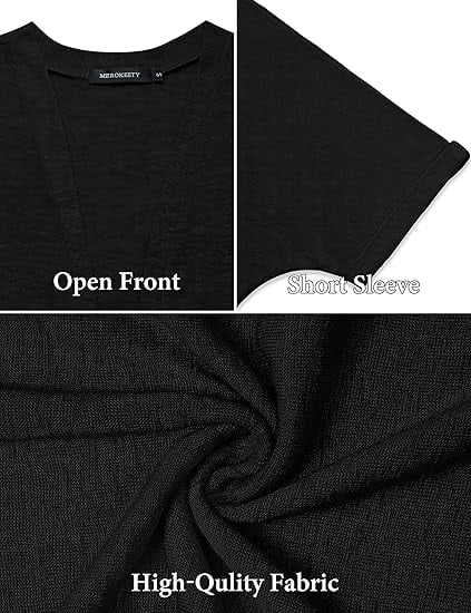 🌊2026 New Stylish Flowy Short Sleeve Cardigan