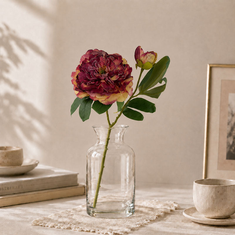 🌸 Artificial Peony Flowers Foil Edges - High-Quality Home Decor