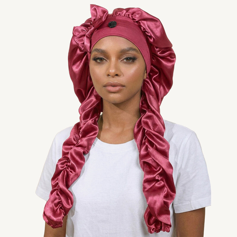 ✨Silk Sleeping Cap | ❤️Say goodbye to tangled hair and enjoy a long-lasting, luxurious sleep!