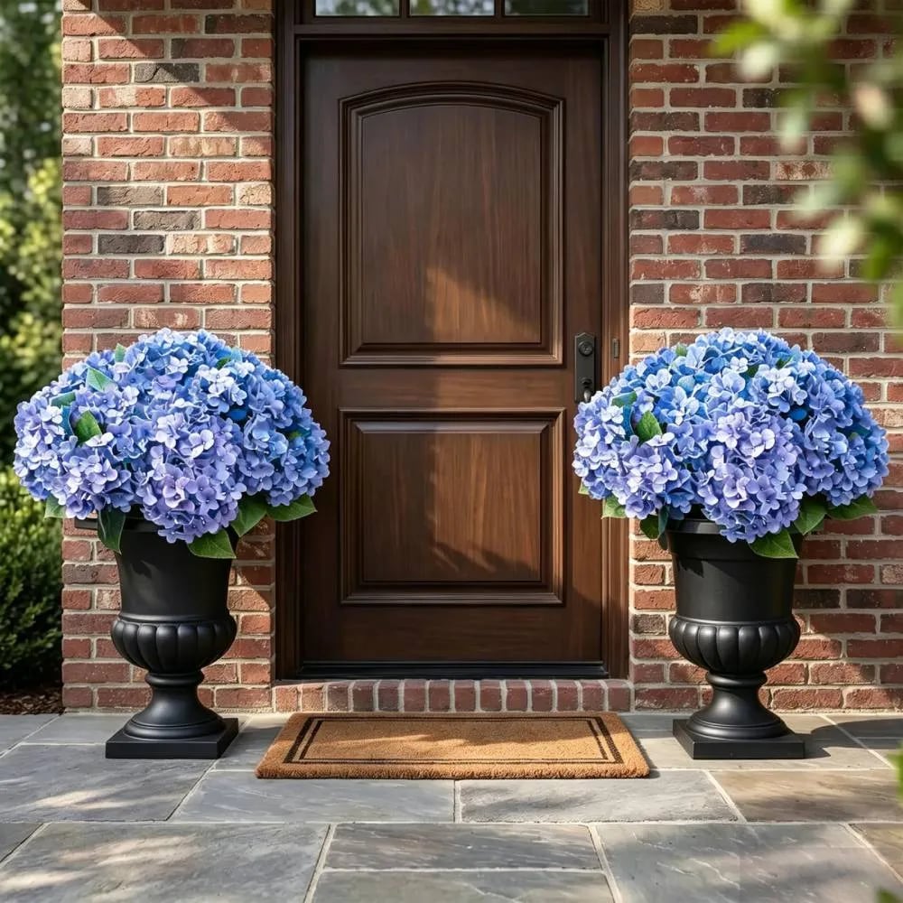 🌼Artificial hydrangeas for outdoors – UV-resistant, waterproof, and windproof💐🌸