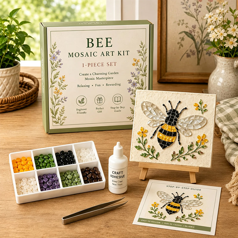 🌻🏡 Cottage Garden Mosaic DIY Kit – Create Your Own Masterpiece