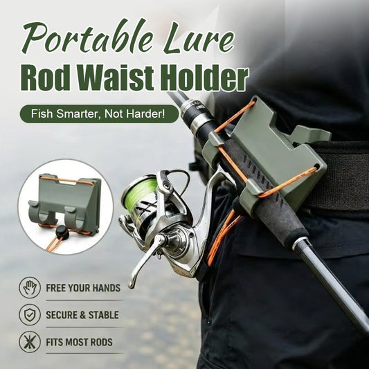 🎣 Hands-Free Fishing: Portable Belt Rod Holder for Lure & Wading 🎒