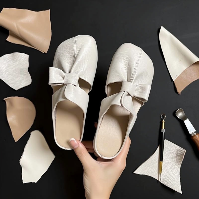 🔥Unmissable offer: 49% discount🔥Women's openwork flat mules