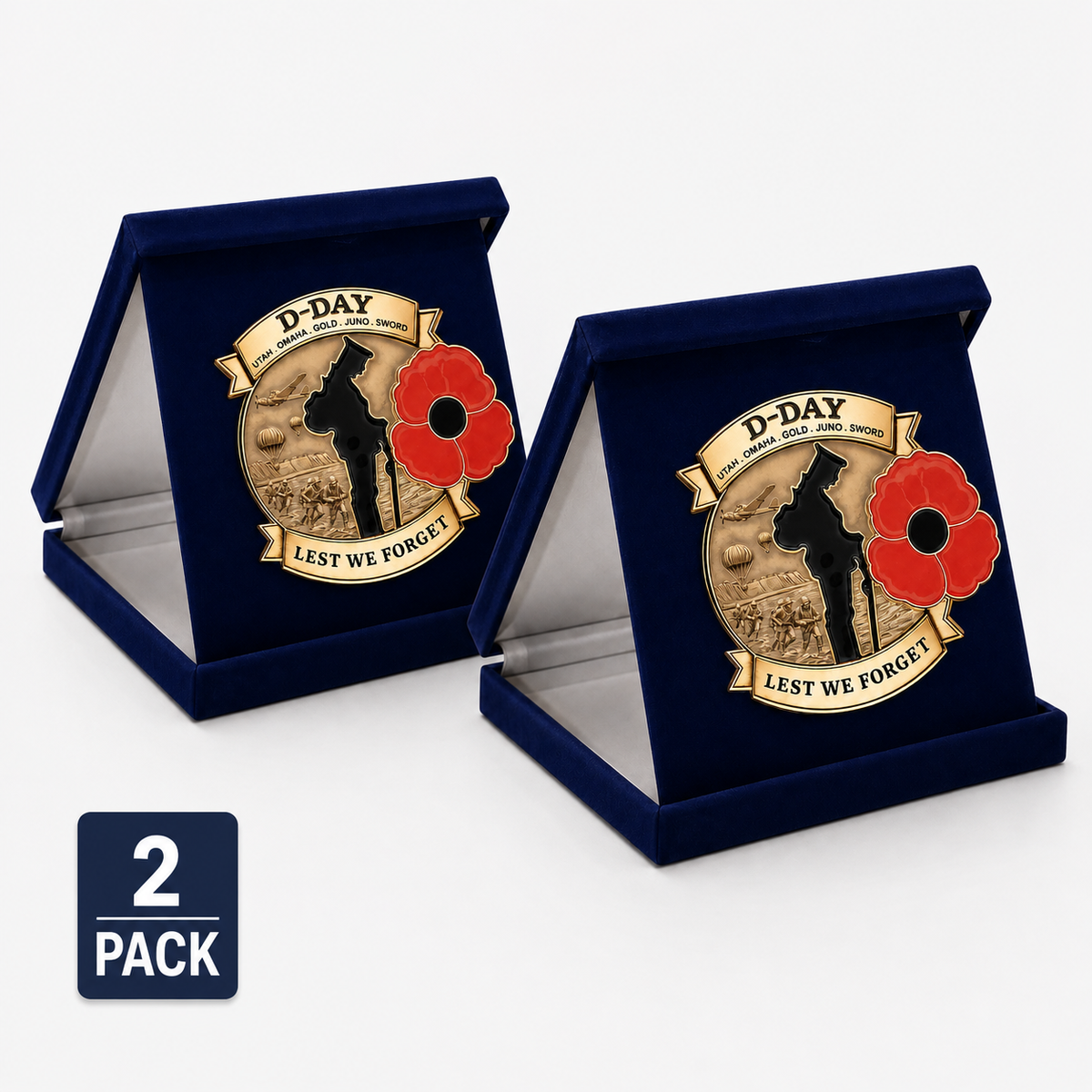 🌸Limited Edition D-DAY 80th Anniversary Commemorative Brooch