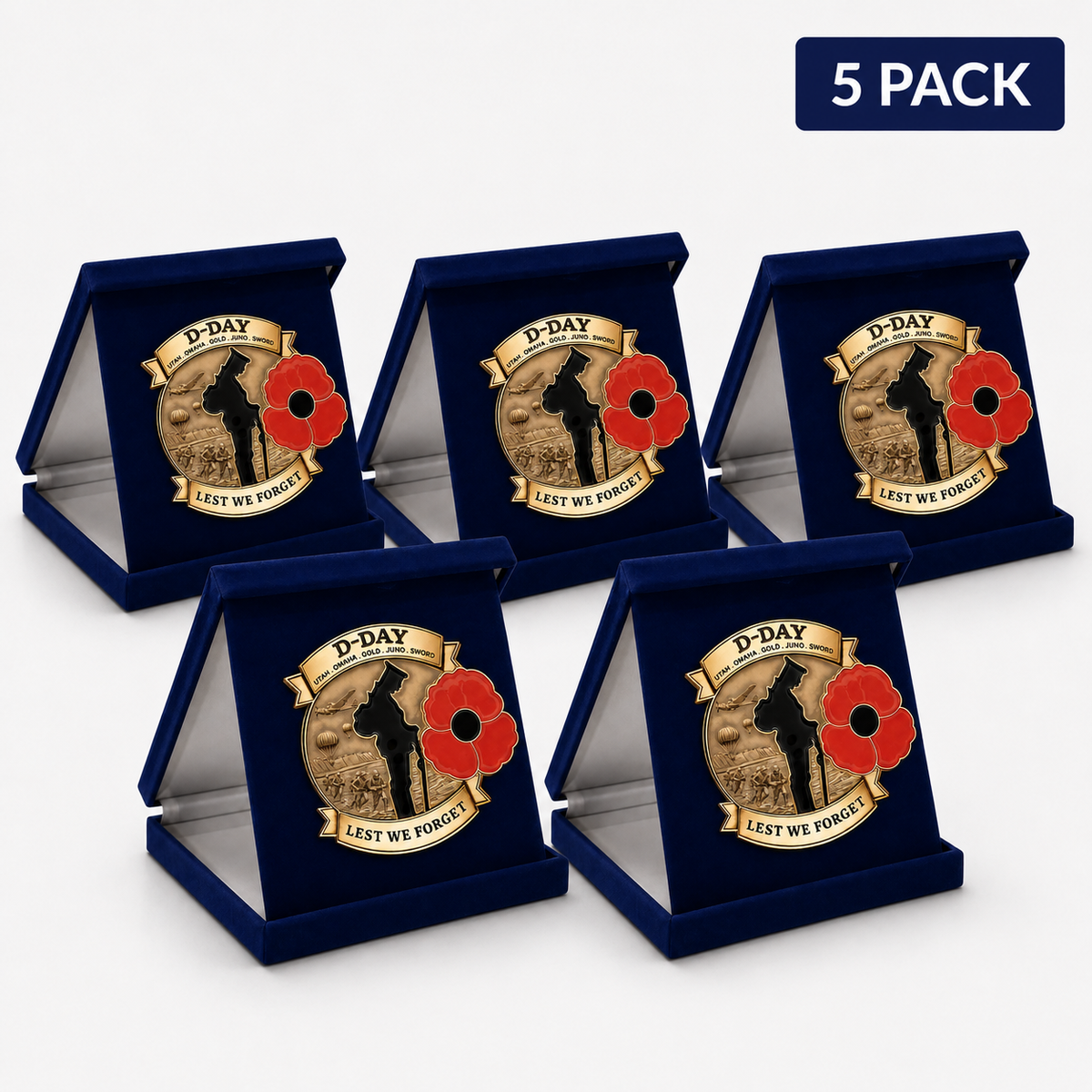 🏅🌺 Commemorative Brooch Set – A Collection of History, Passed Down to Future Generations