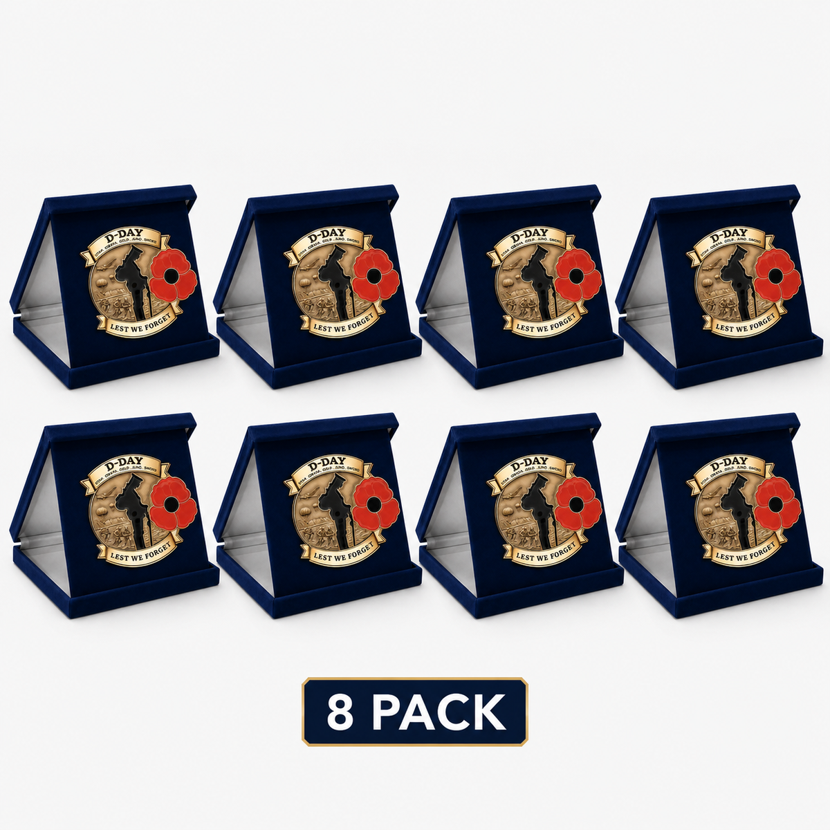🏅🌺 Commemorative Brooch Set – A Collection of History, Passed Down to Future Generations