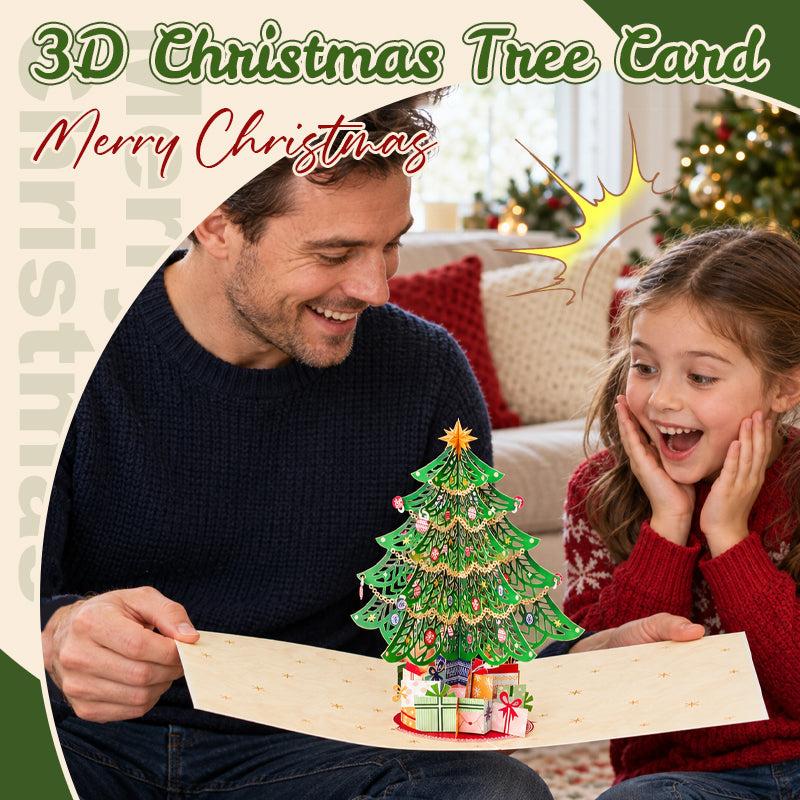 🎄 3D Pop-Up Christmas Tree Greeting Card – A Magical Surprise in Every Open🎁