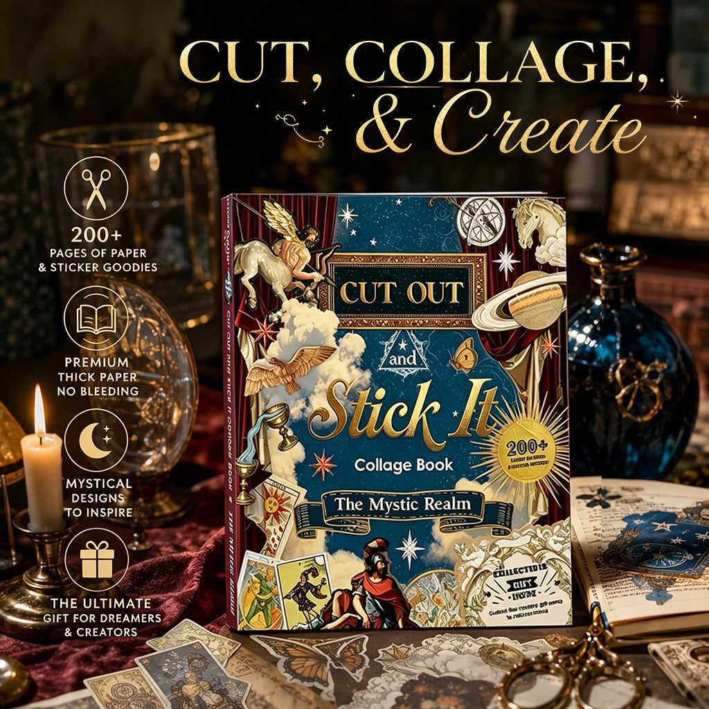 🔮New Arrival: The Mystic Realm Collage Activity Book🧙