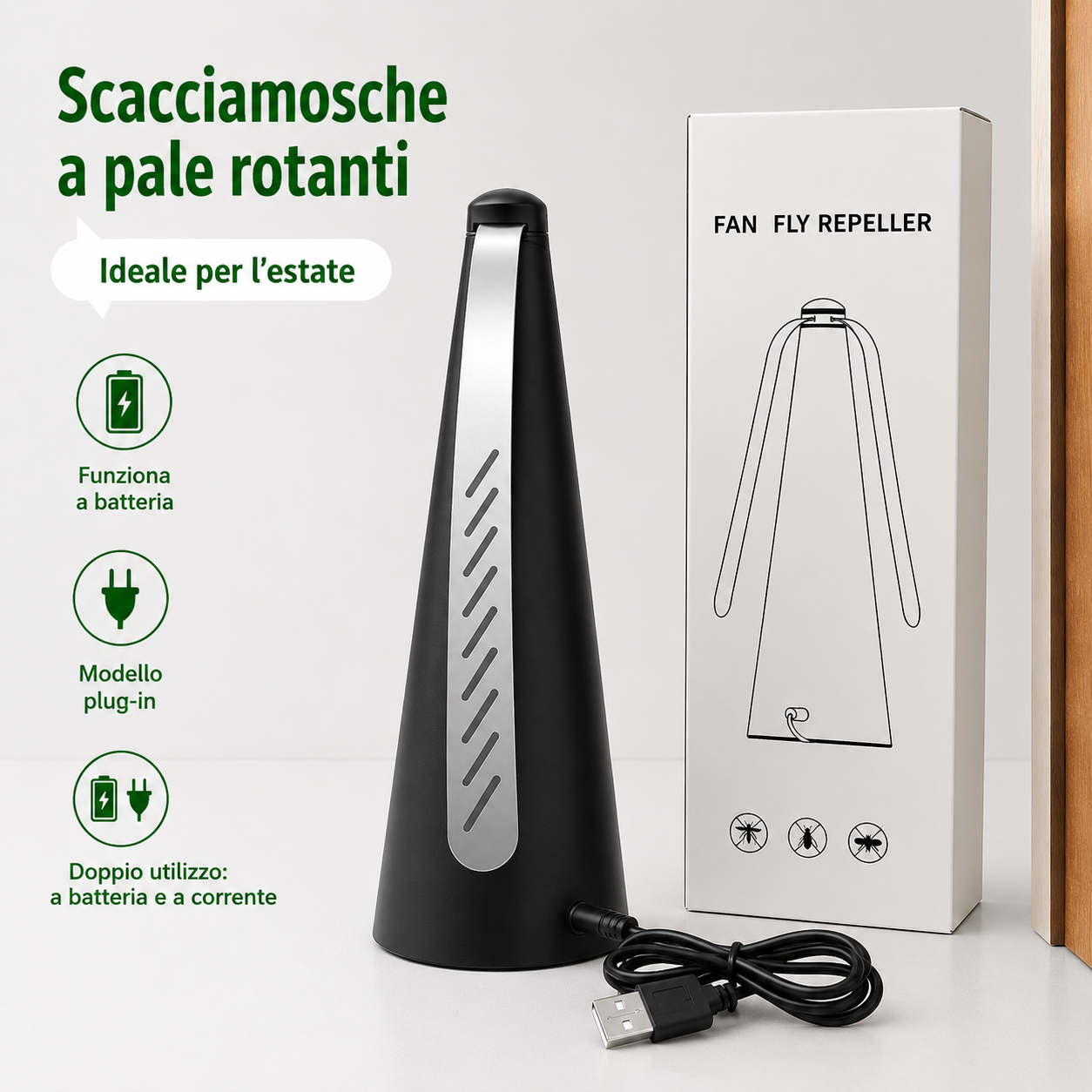☀️Summer New--🔋Outdoor Fly and Mosquito Control Devic