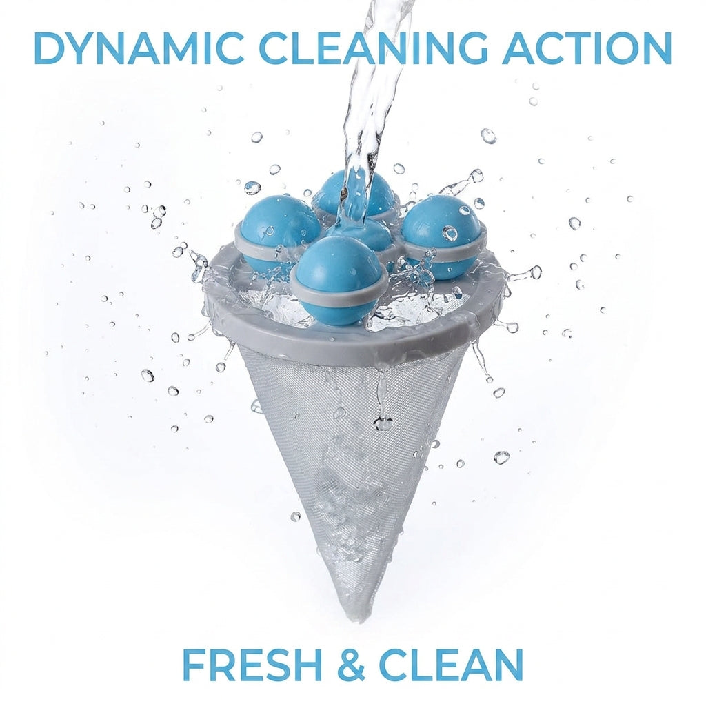 🔥BUY 1 - GET 2 FREE! ✨ Washing Machine Filter Bag - Catches Pet Hair, Prevents Tangles, Reusable 🧼🐾