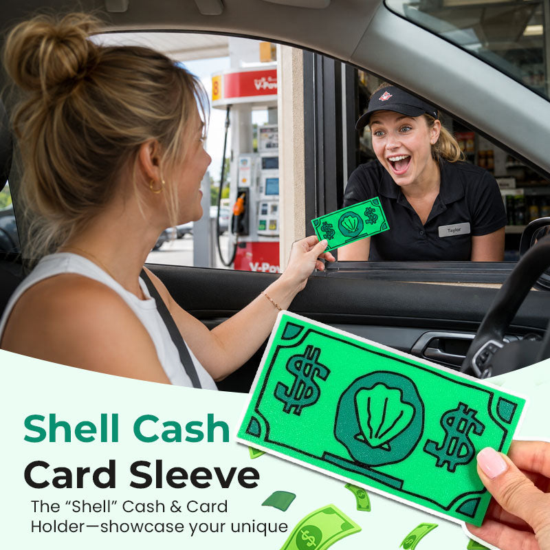 🐚 Shell Cash Card Sleeve — Add a Pop of Personality to Your Pockets! 💚