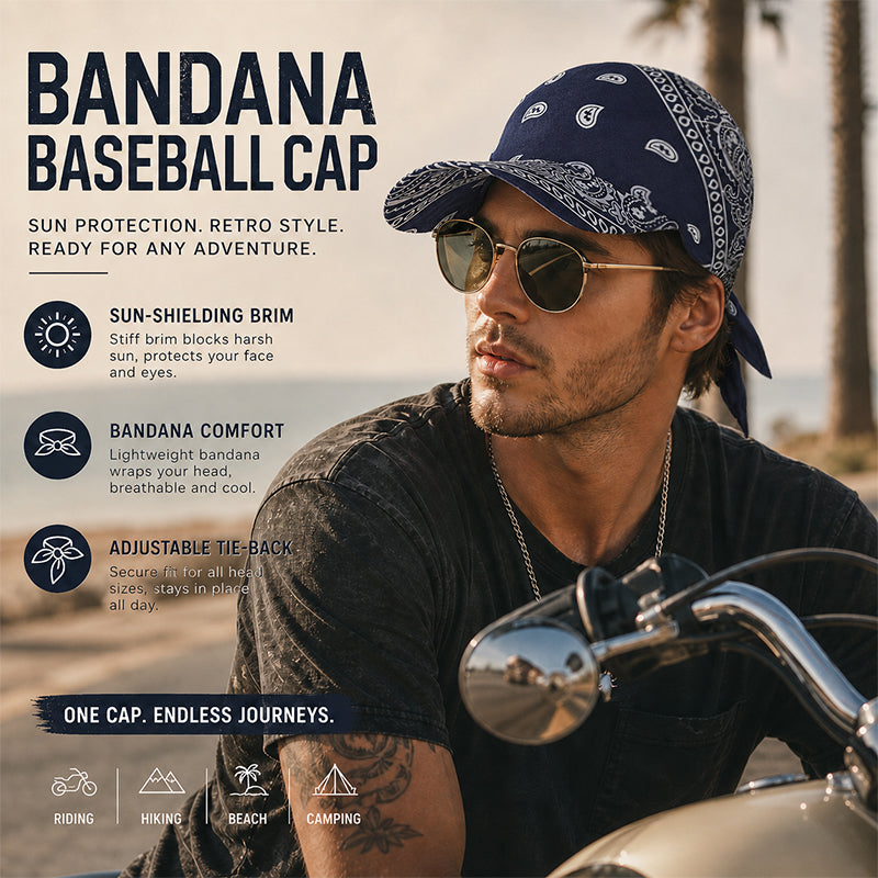 ☀️🧢 The 2-in-One Paisley Cap: High-Fashion Aesthetic Meets Total Sun Shield!