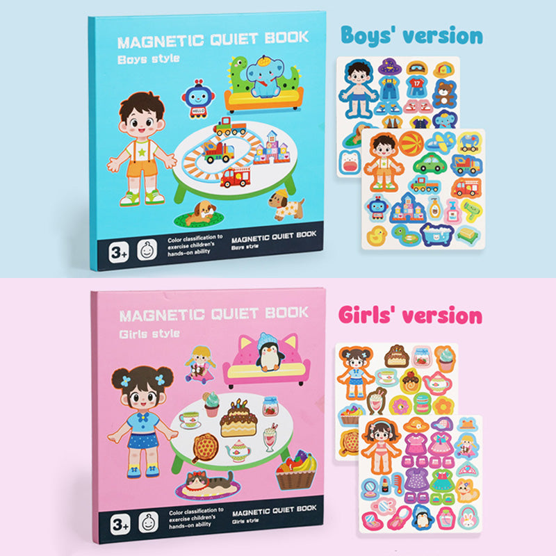 🎨📖 Portable Magnetic Scene Book: Educational Montessori Quiet Toy for Kids! 🎨