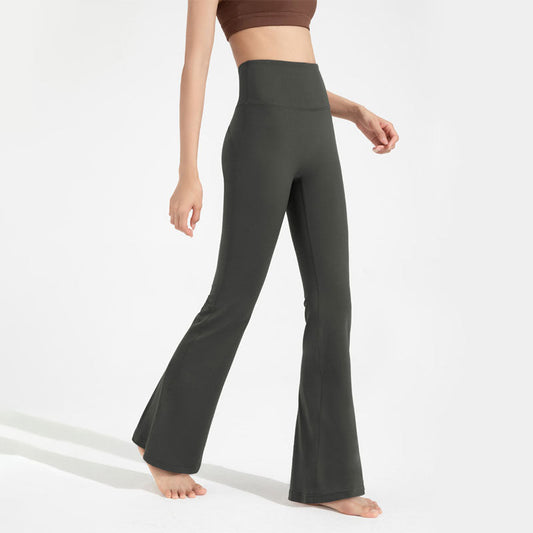 High-Waisted, Antibacterial, Flared Yoga Pants
