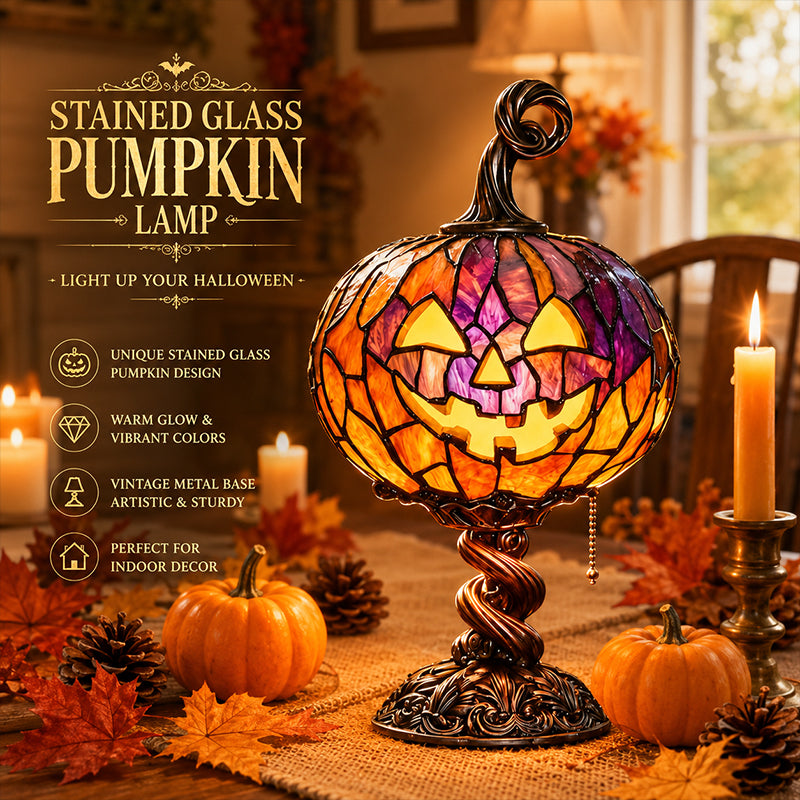 ✨Tall Pumpkin Lamp – Cast a Warm & Enchanting Glow This Autumn! 🎃✨