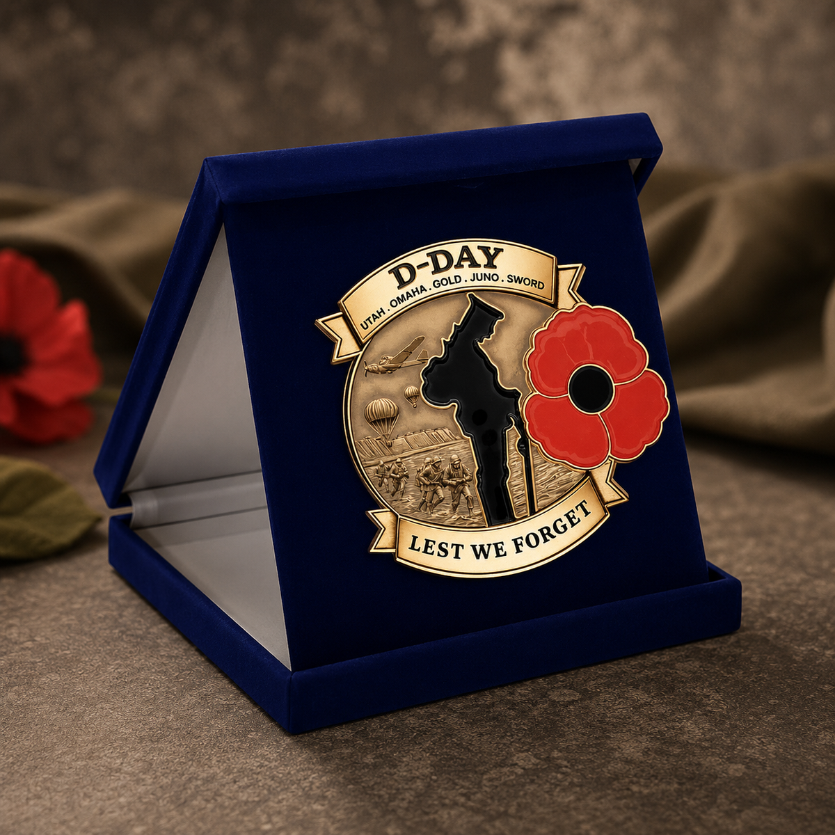 🌸Limited Edition D-DAY 80th Anniversary Commemorative Brooch
